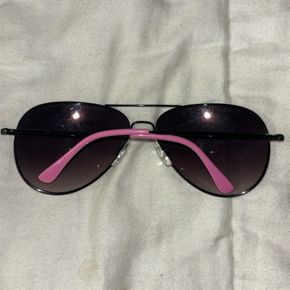 Pink & White Aviator Sunglasses - Picture 4 of 4
